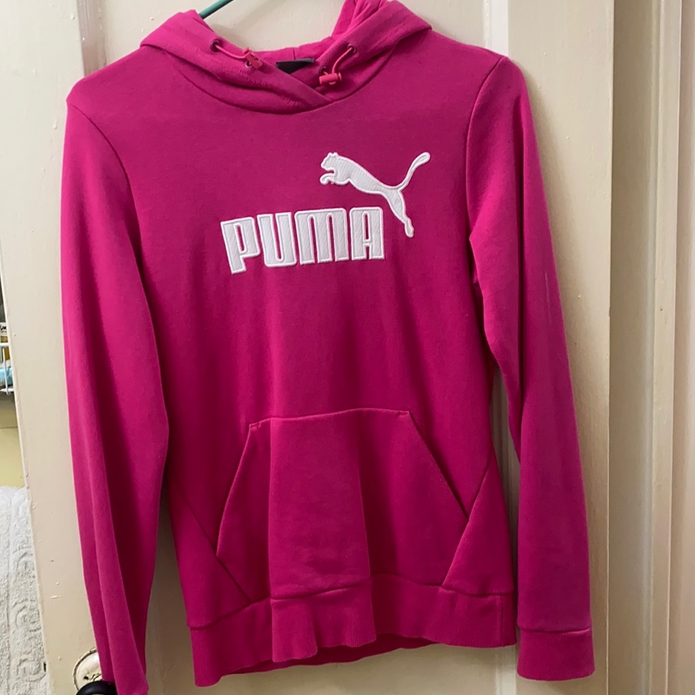 Pink Puma hoodie very good condition